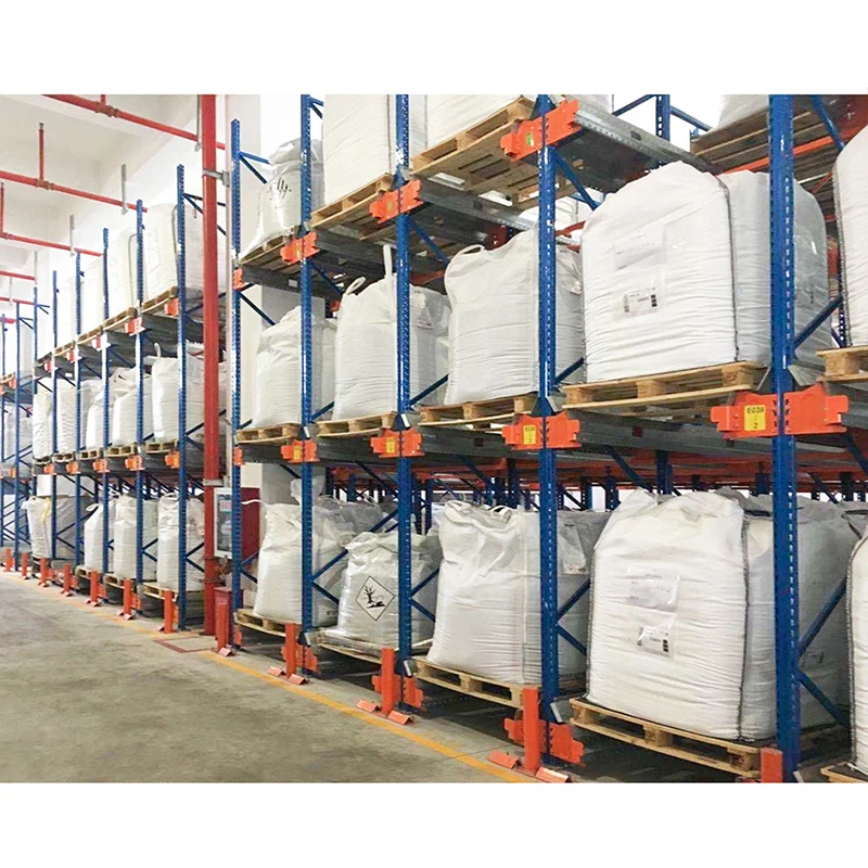 FIFO and FILO High Density Storage Shuttle Racking System