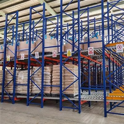 One Lane Live Storage Pallet Racking