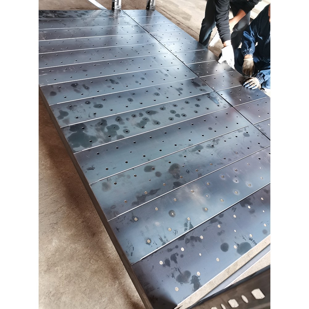 fabric shelf with punched holes 38-1