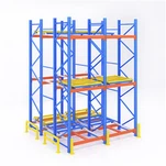 Three Pallet Deep Push Back Pallet Racks